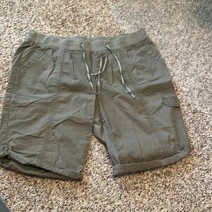 Cato Green Bermuda Shorts Relaxed Fit Cotton